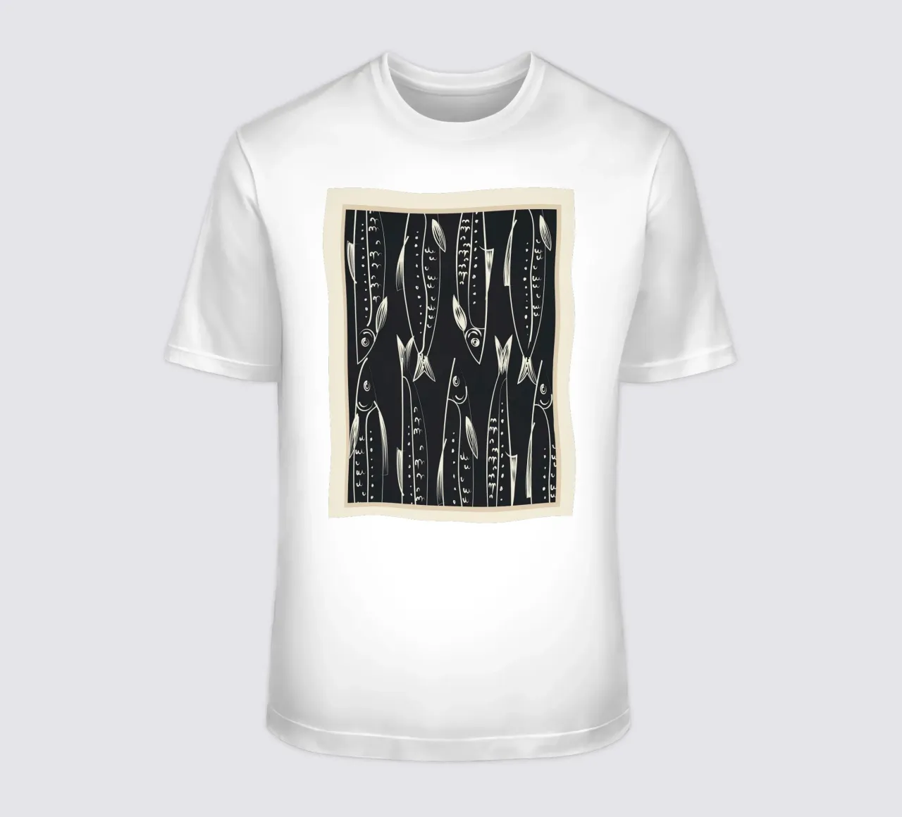 Minimalist Fish 1 t-shirt da Flow Line