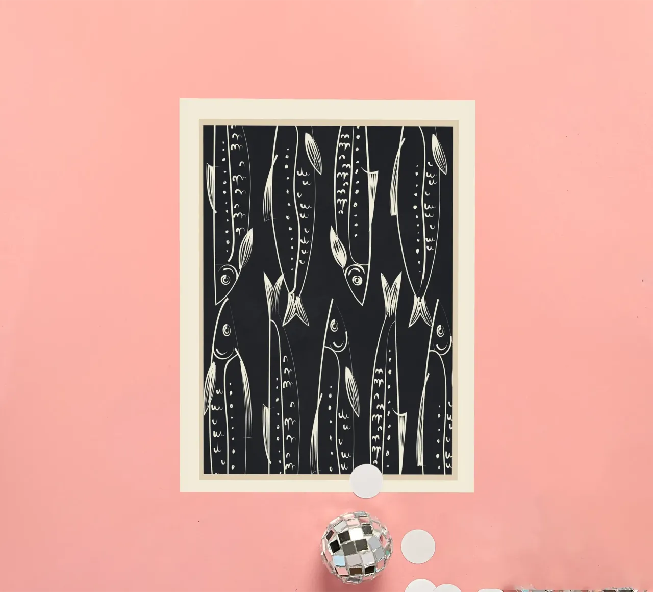 Minimalist Fish 1 sticker by Flow Line