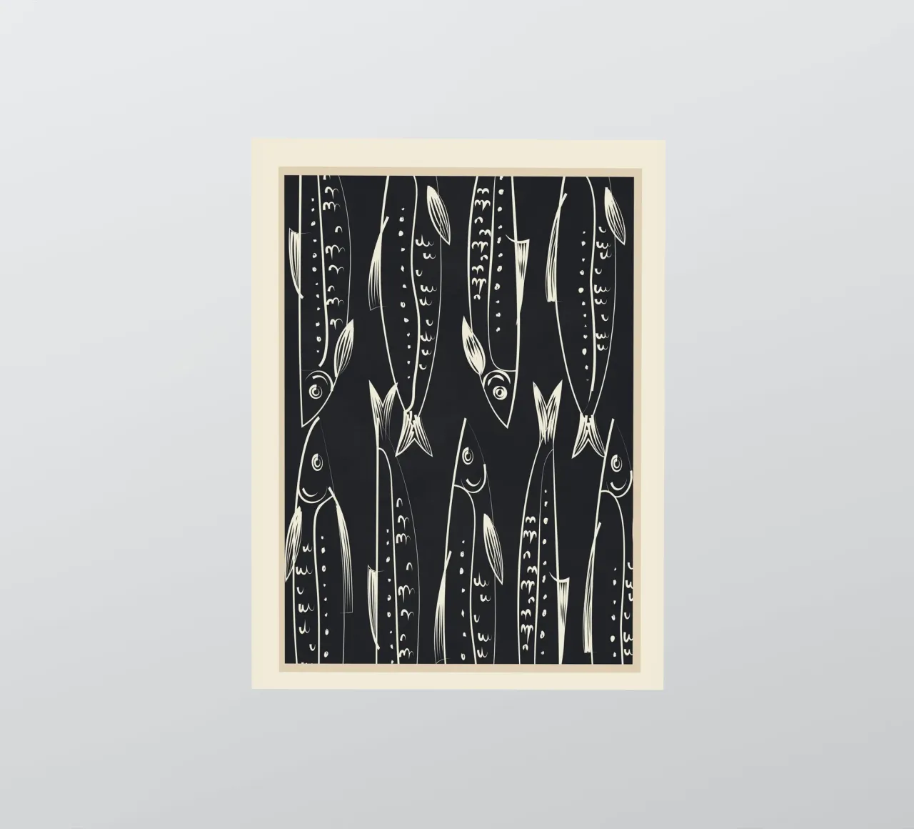 Minimalist Fish 1 sticker by Flow Line