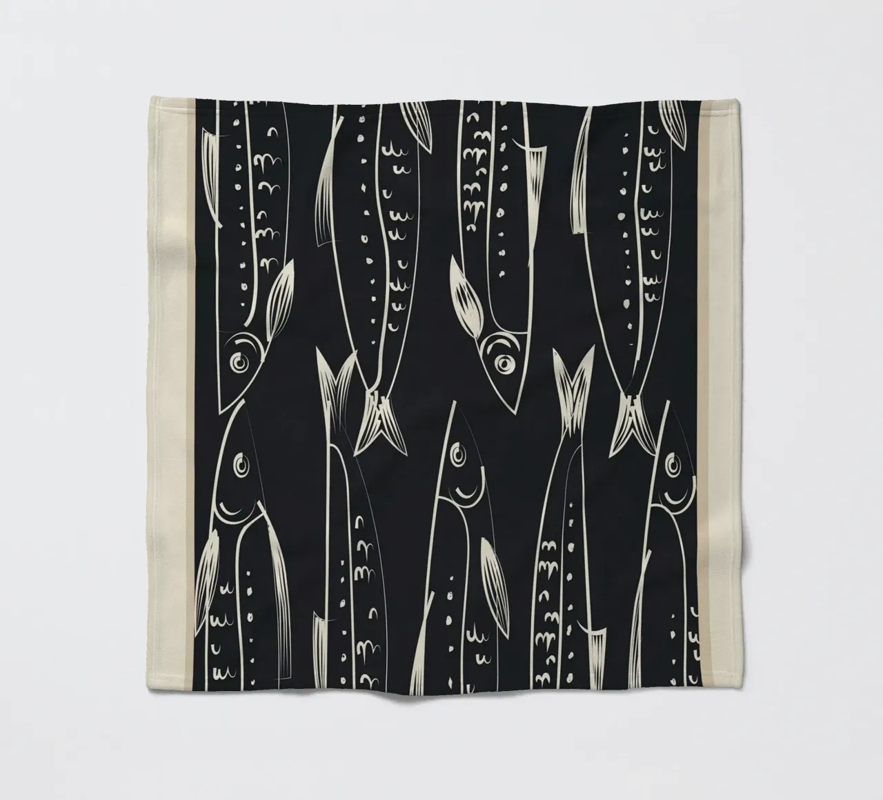 Minimalist Fish 1 coperta in pile da Flow Line