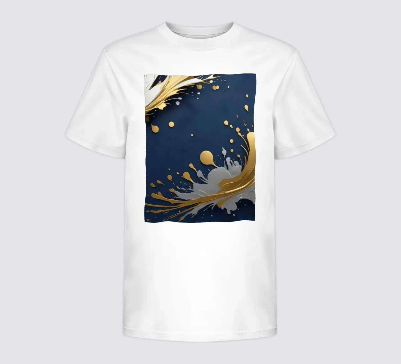 Elegant abstract background design featuring gold, silver kids t-shirt by DesignDoodle