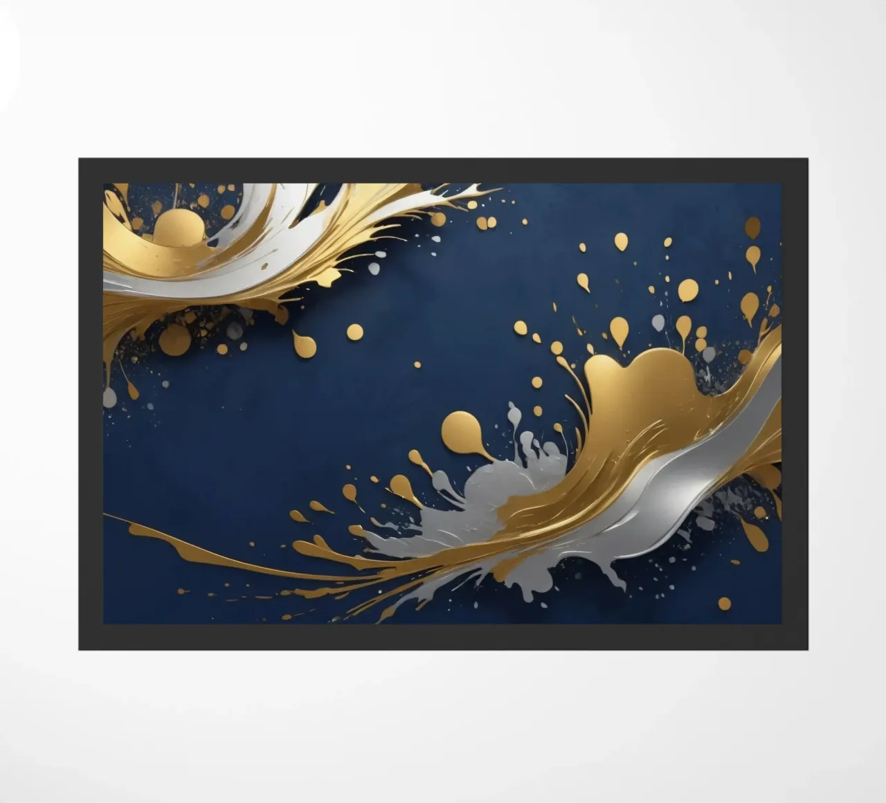 Elegant abstract achtergrondontwerp met goud, zilver deurmat van DesignDoodle