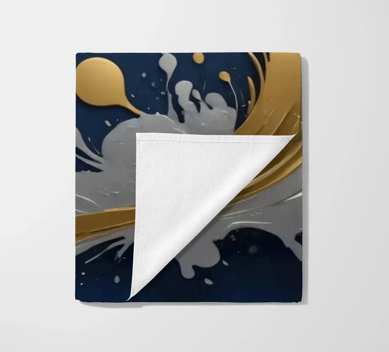 Elegant abstract achtergrondontwerp met goud, zilver strandhanddoek van DesignDoodle