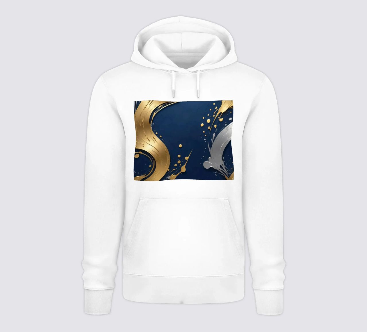 design di sfondo con elementi in oro e argento felpa con cappuccio da DesignDoodle
