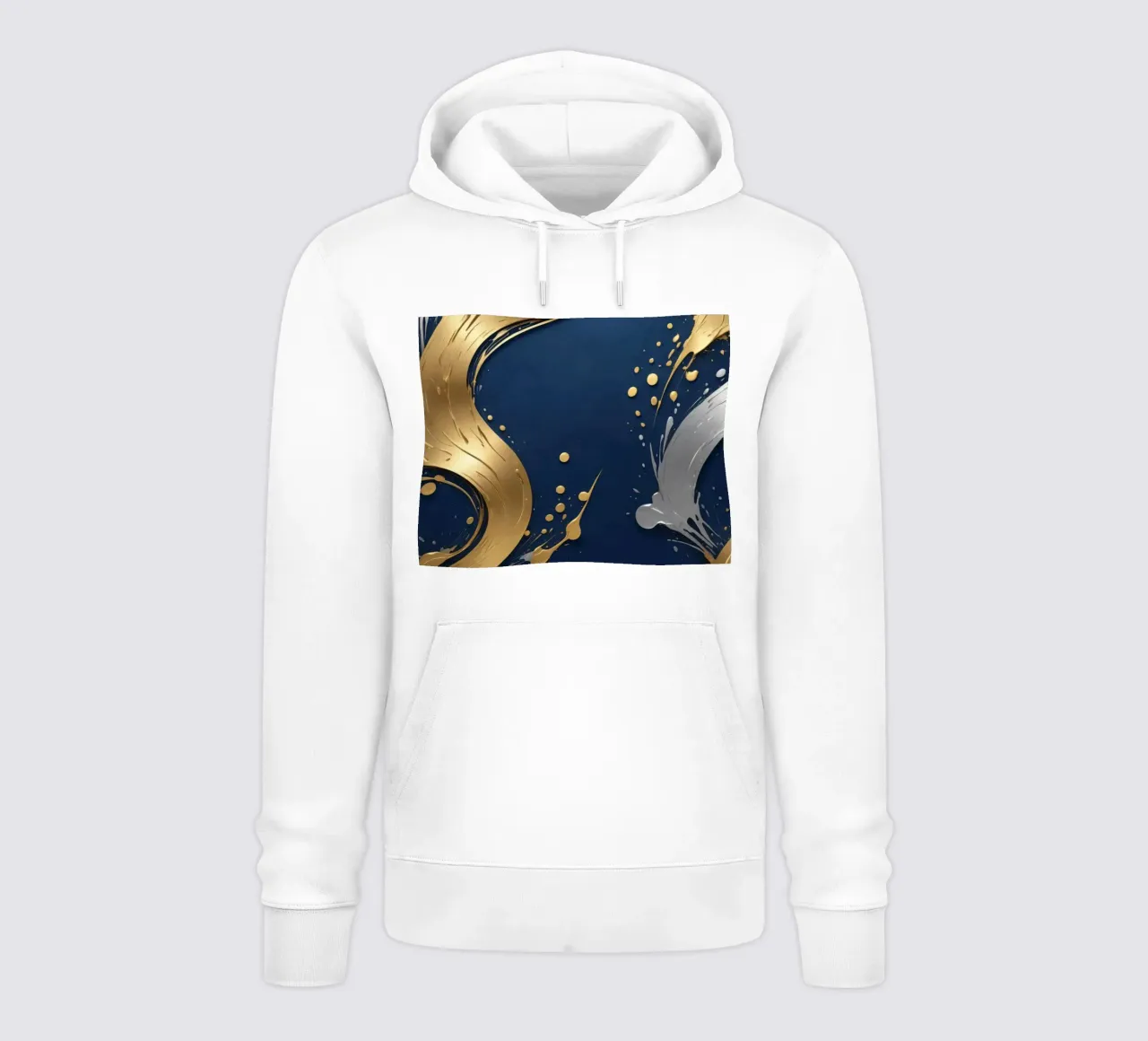 design di sfondo con elementi in oro e argento felpa con cappuccio da DesignDoodle