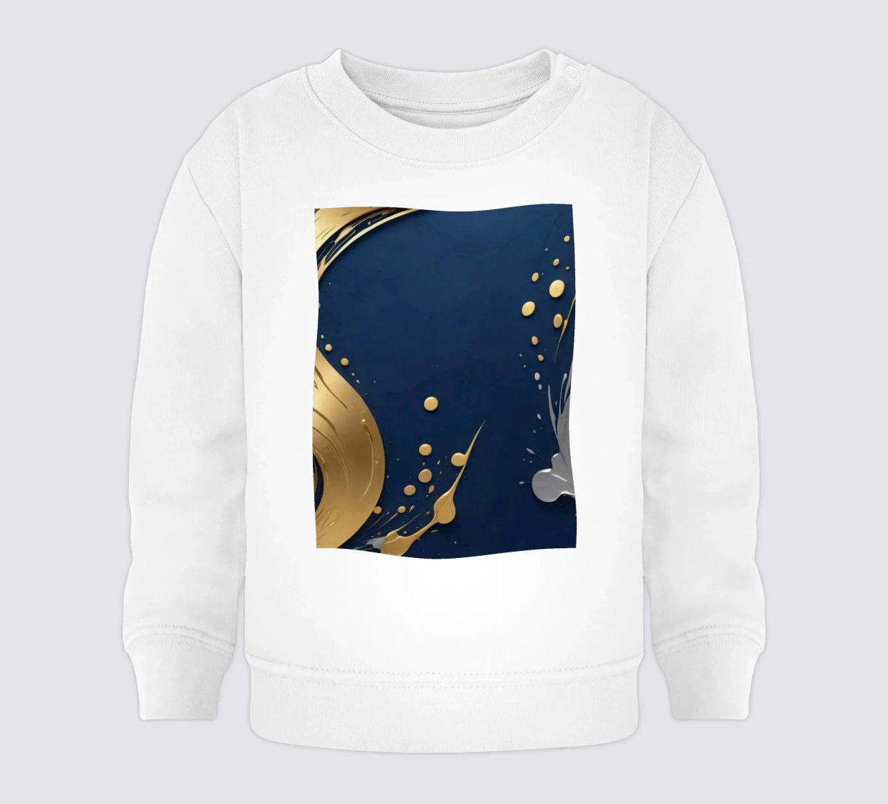 design di sfondo con elementi in oro e argento felpa neonato da DesignDoodle