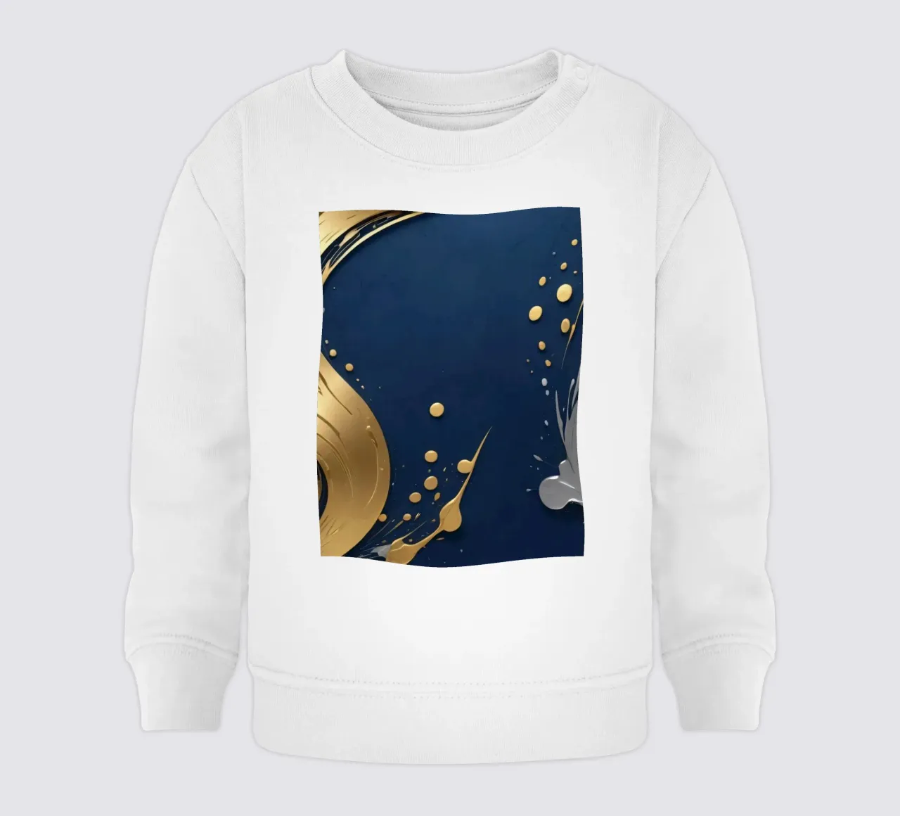Hintergrunddesign mit goldenen und silbernen Elementen Baby Sweatshirt von DesignDoodle