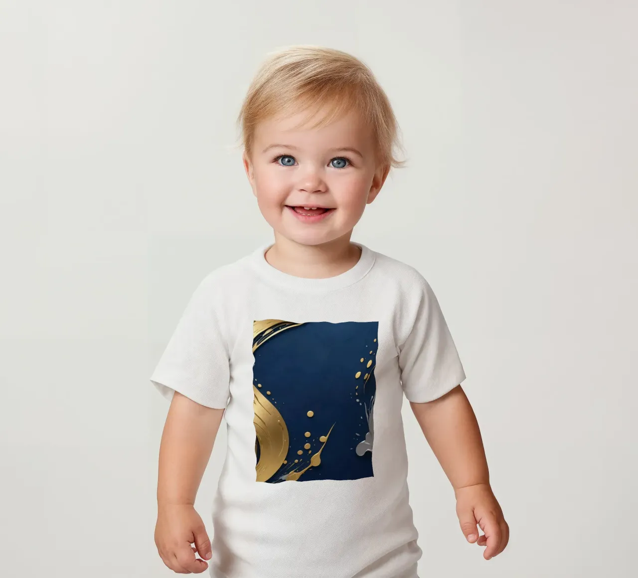 design di sfondo con elementi in oro e argento maglietta neonato da DesignDoodle