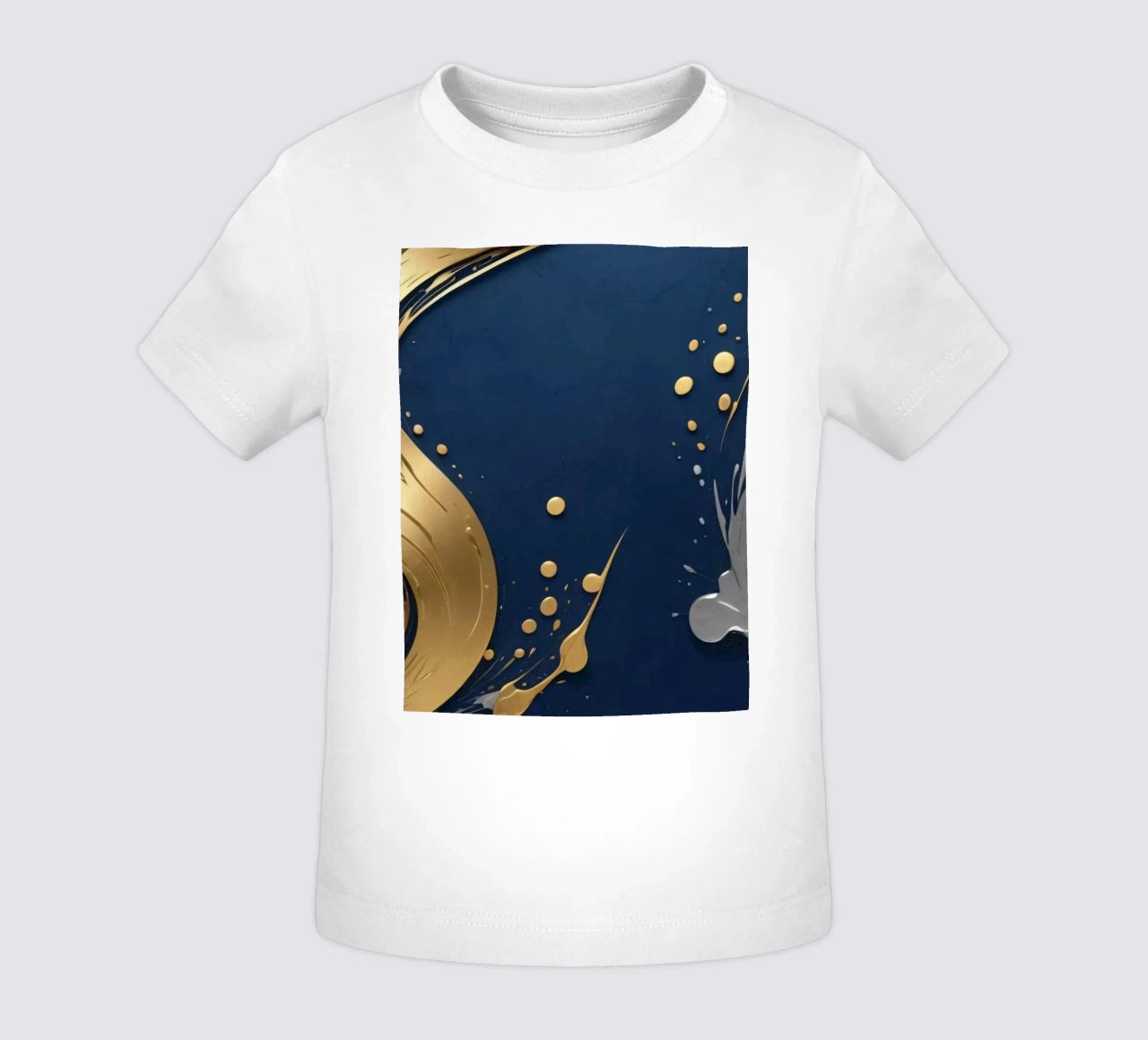 design di sfondo con elementi in oro e argento maglietta neonato da DesignDoodle