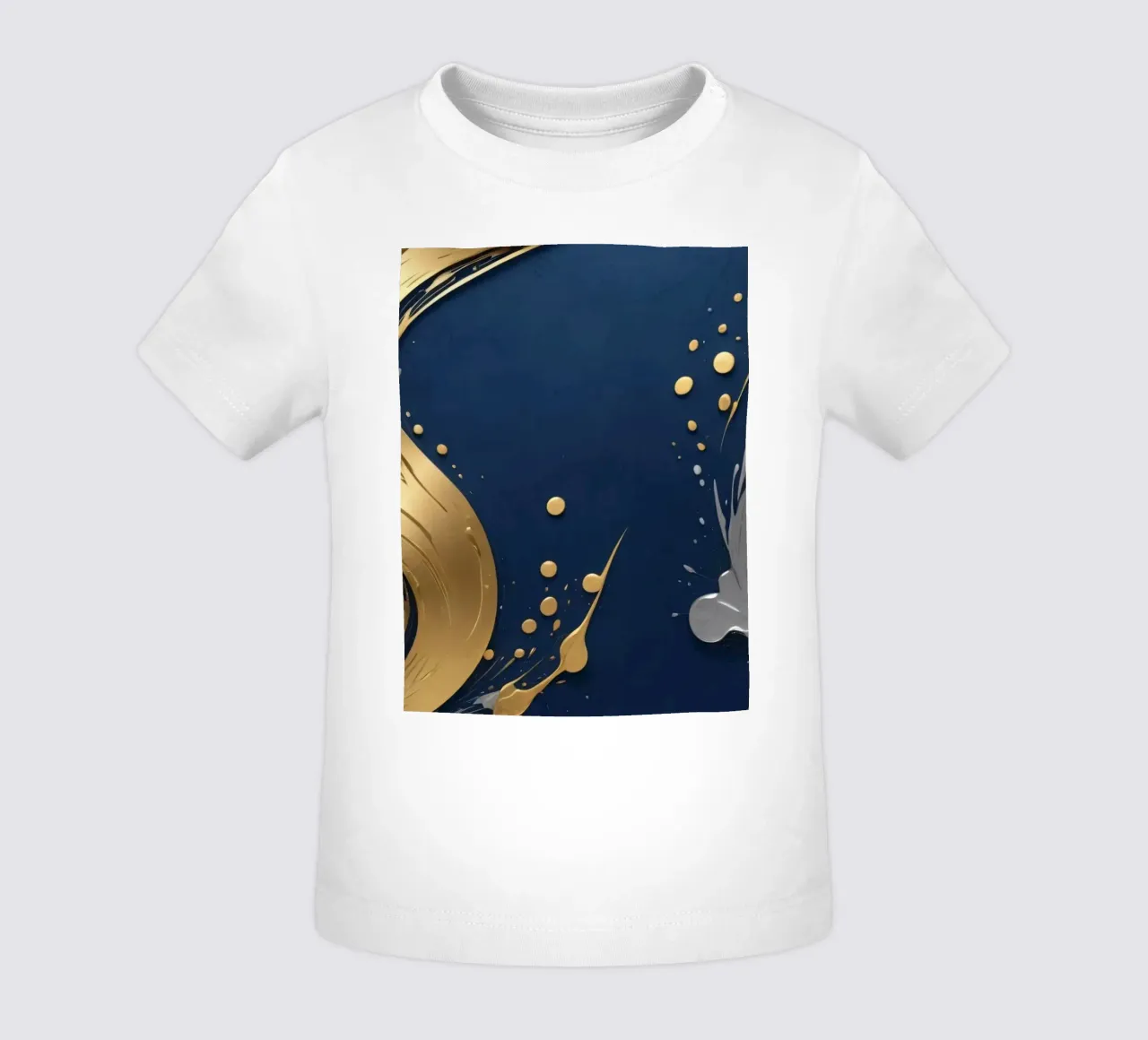 Motif d'arrière-plan composé d'éléments dorés et argentés t-shirt pour bébé de DesignDoodle