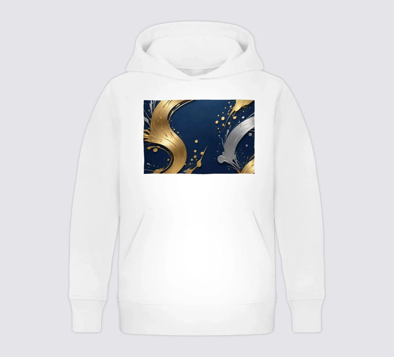 design di sfondo con elementi in oro e argento felpa bambino con cappuccio da DesignDoodle