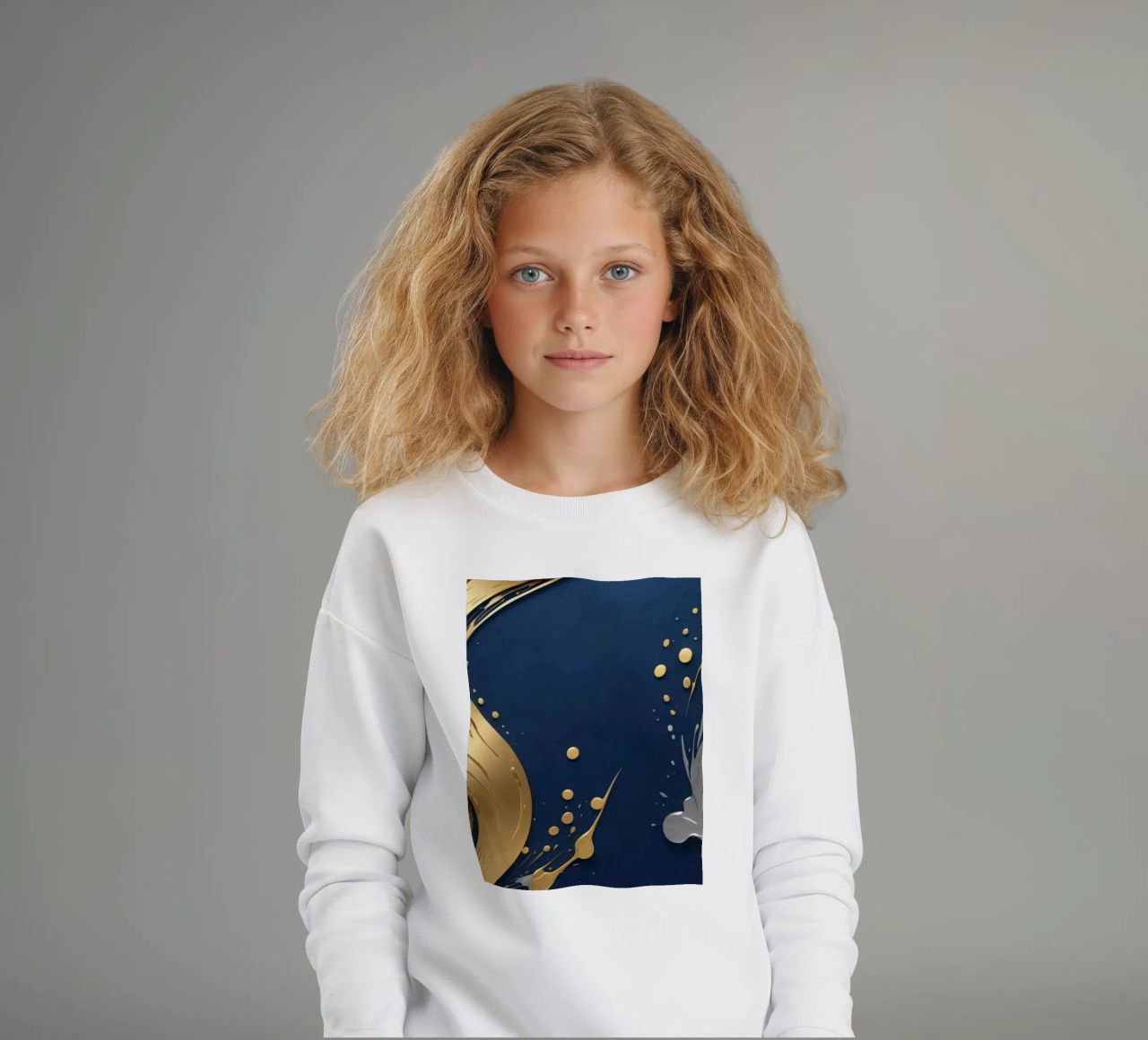 design di sfondo con elementi in oro e argento felpa bambino da DesignDoodle