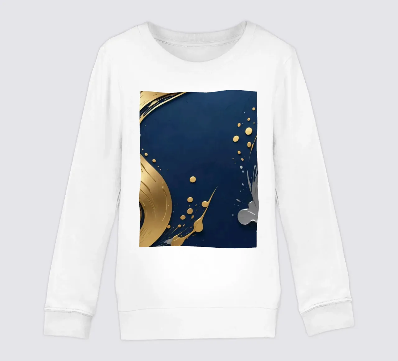 design di sfondo con elementi in oro e argento felpa bambino da DesignDoodle