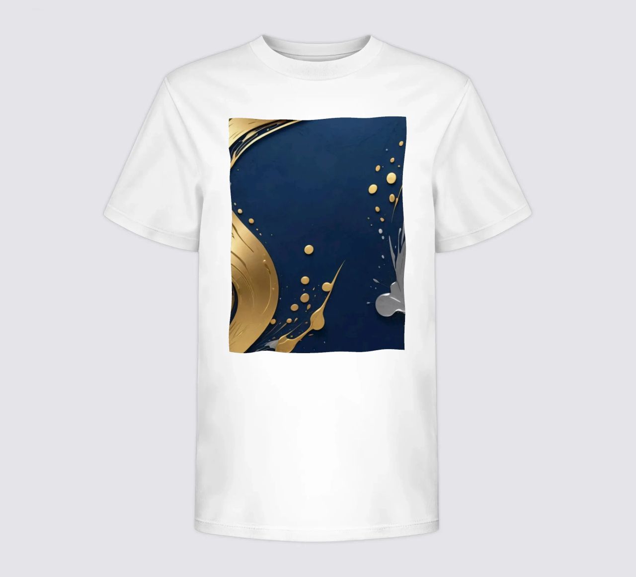 design di sfondo con elementi in oro e argento t-shirt bambini da DesignDoodle