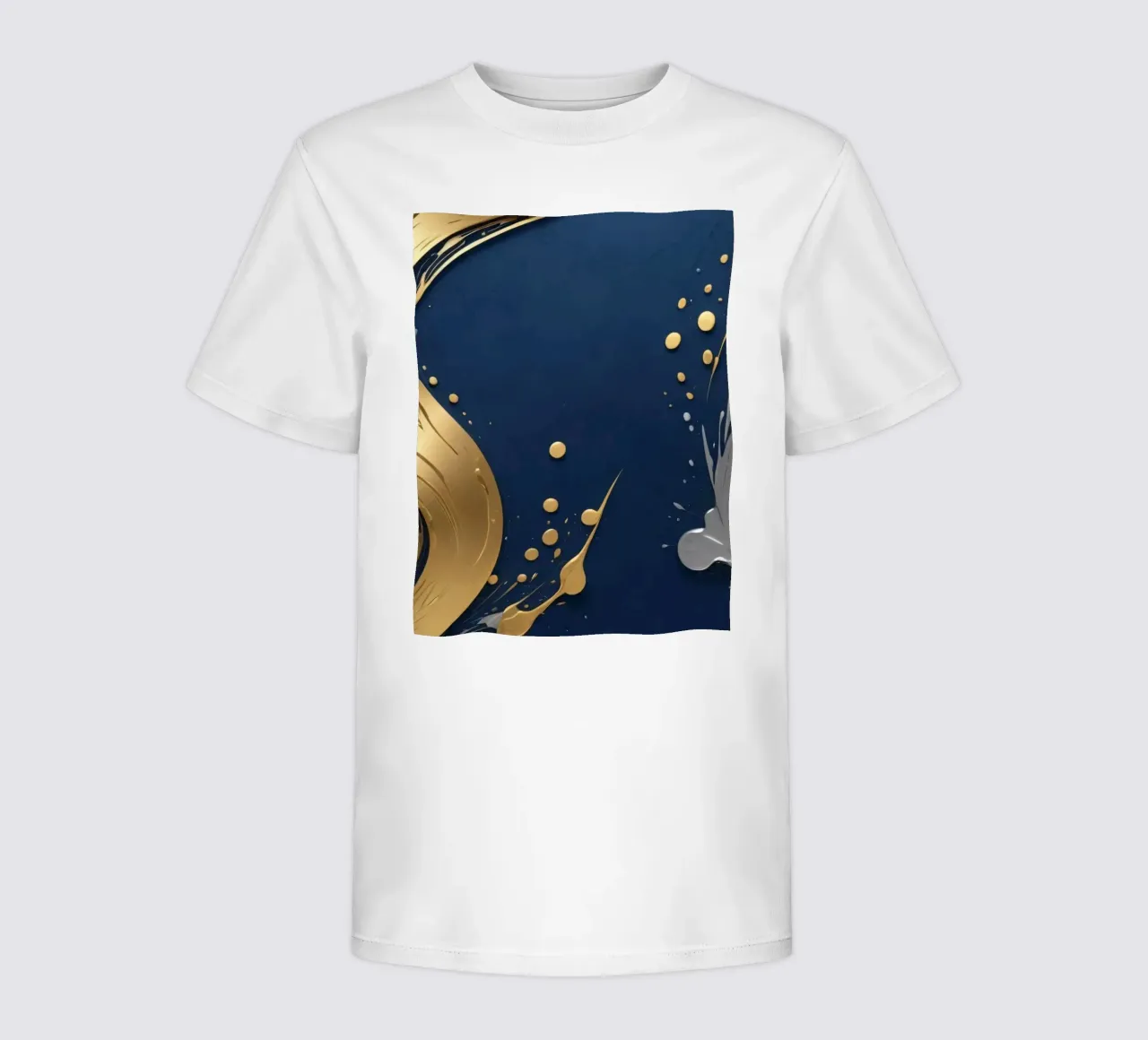 design di sfondo con elementi in oro e argento t-shirt bambini da DesignDoodle