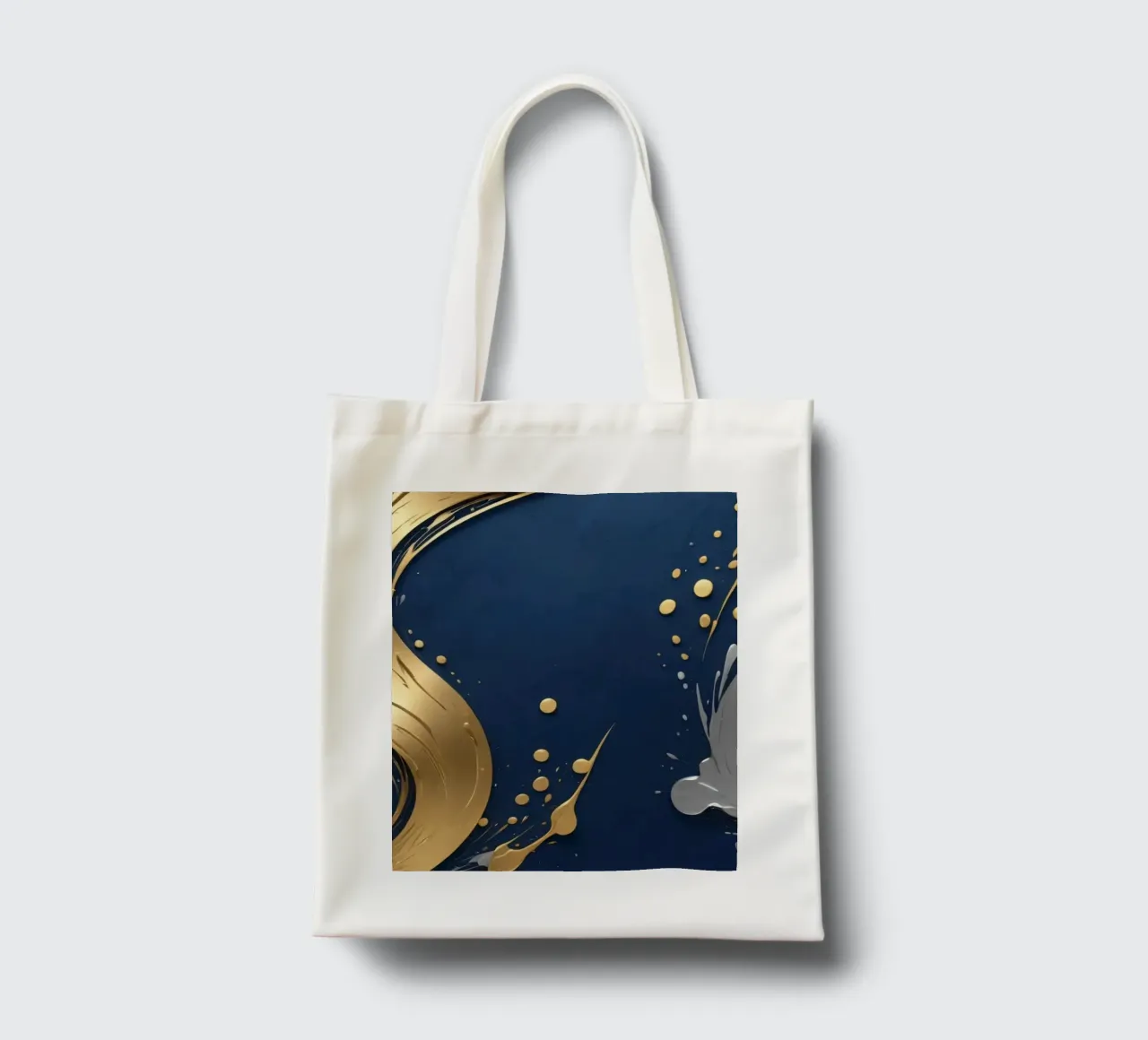 design di sfondo con elementi in oro e argento borsa in juta da DesignDoodle