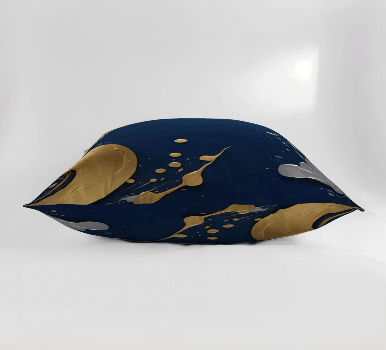 design di sfondo con elementi in oro e argento cuscino da DesignDoodle