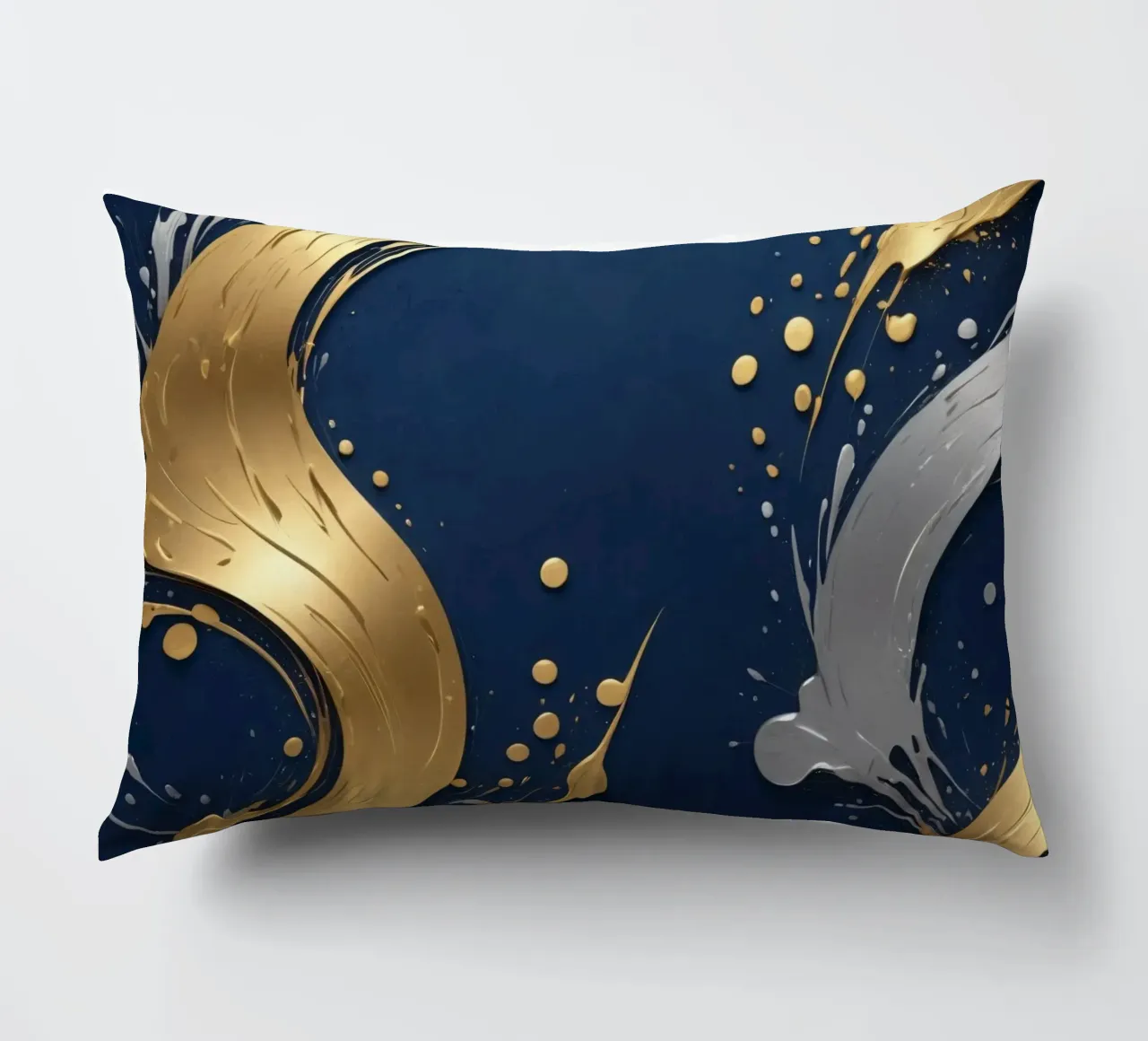 design di sfondo con elementi in oro e argento cuscino da DesignDoodle