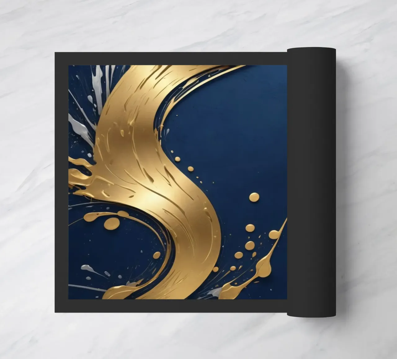 design di sfondo con elementi in oro e argento zerbino da DesignDoodle