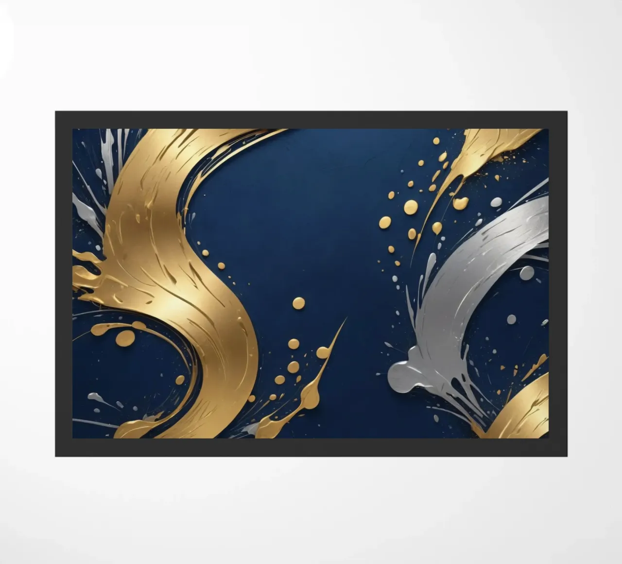 design di sfondo con elementi in oro e argento zerbino da DesignDoodle