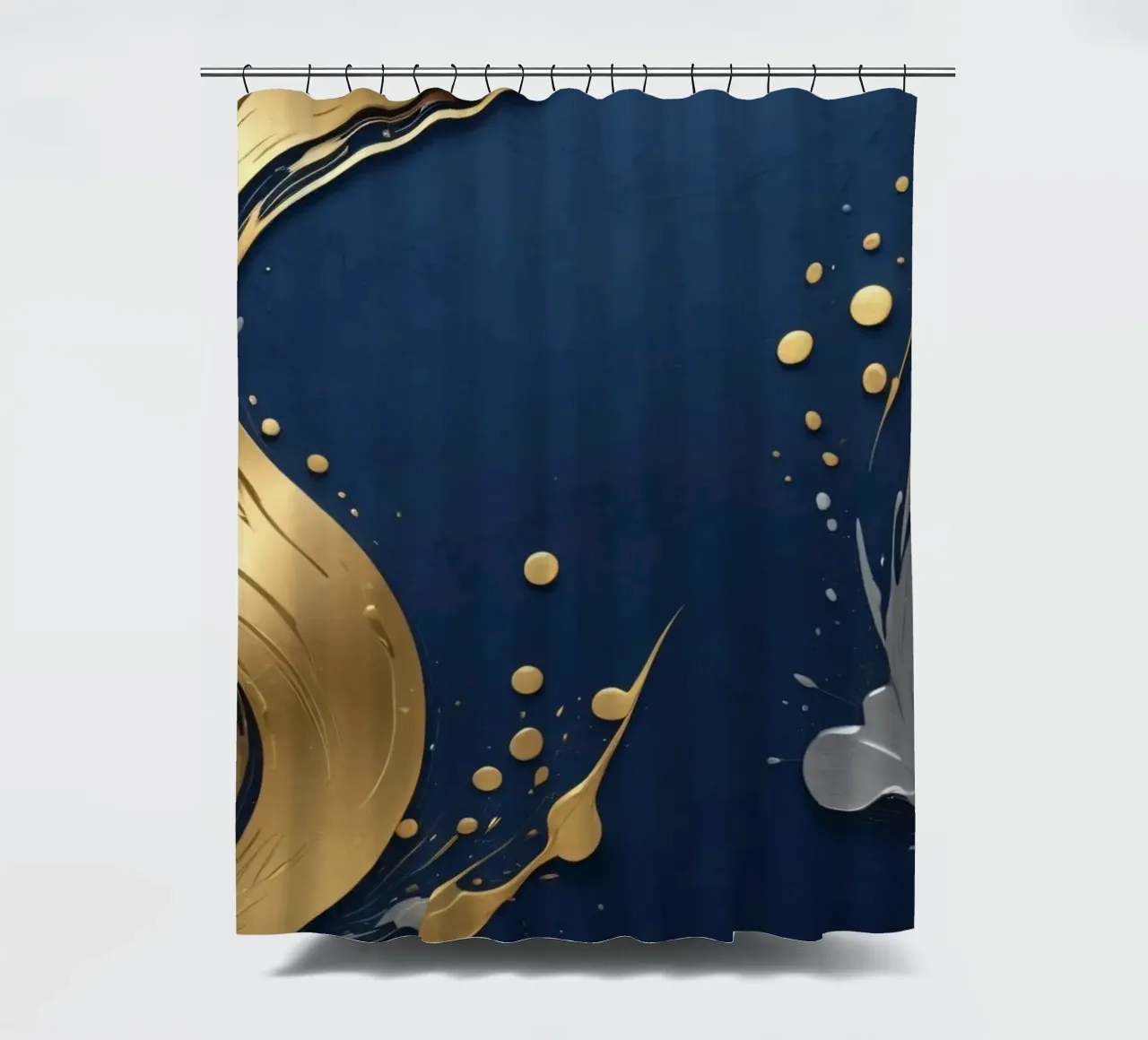 design di sfondo con elementi in oro e argento tenda da doccia da DesignDoodle