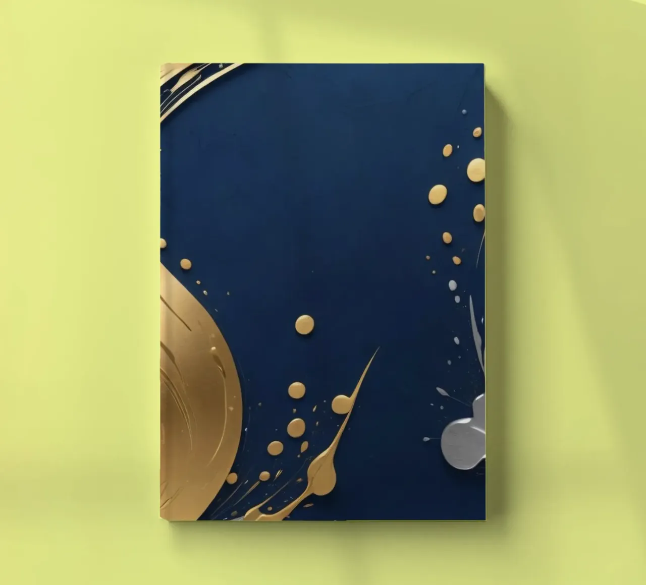 background design featuring gold and silver elements notebook by DesignDoodle