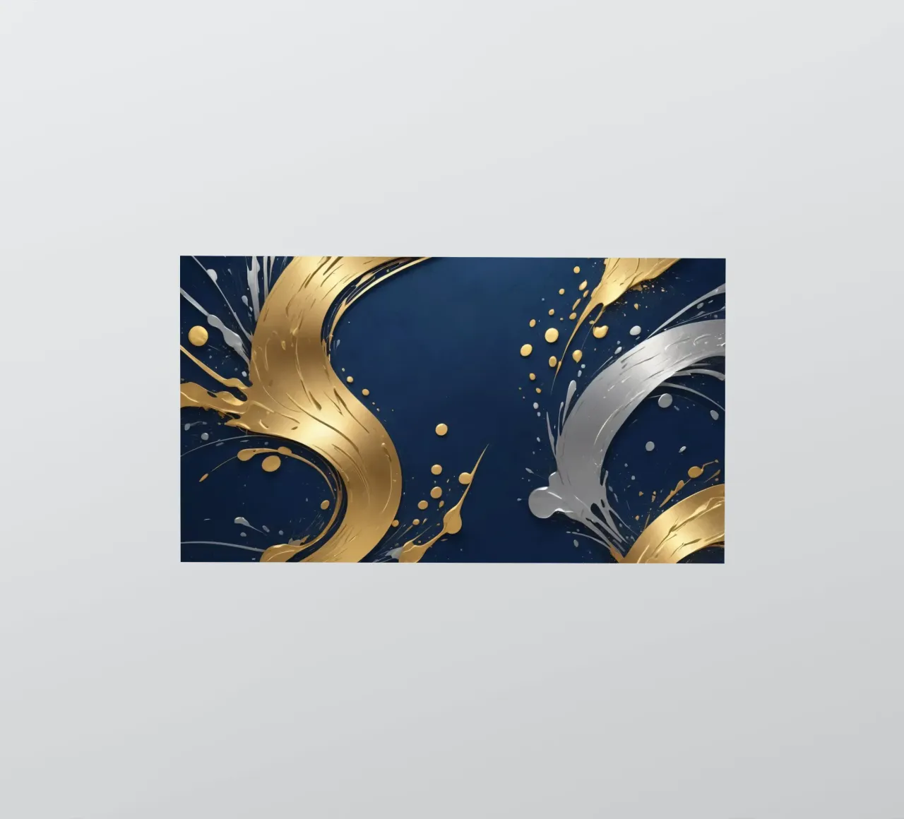 design di sfondo con elementi in oro e argento adesivo da DesignDoodle