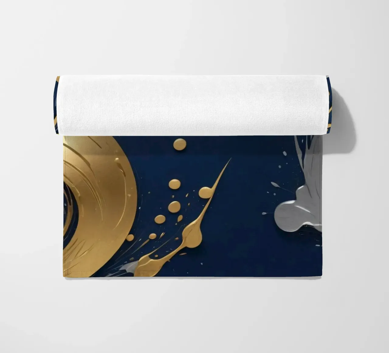design di sfondo con elementi in oro e argento telo mare da DesignDoodle