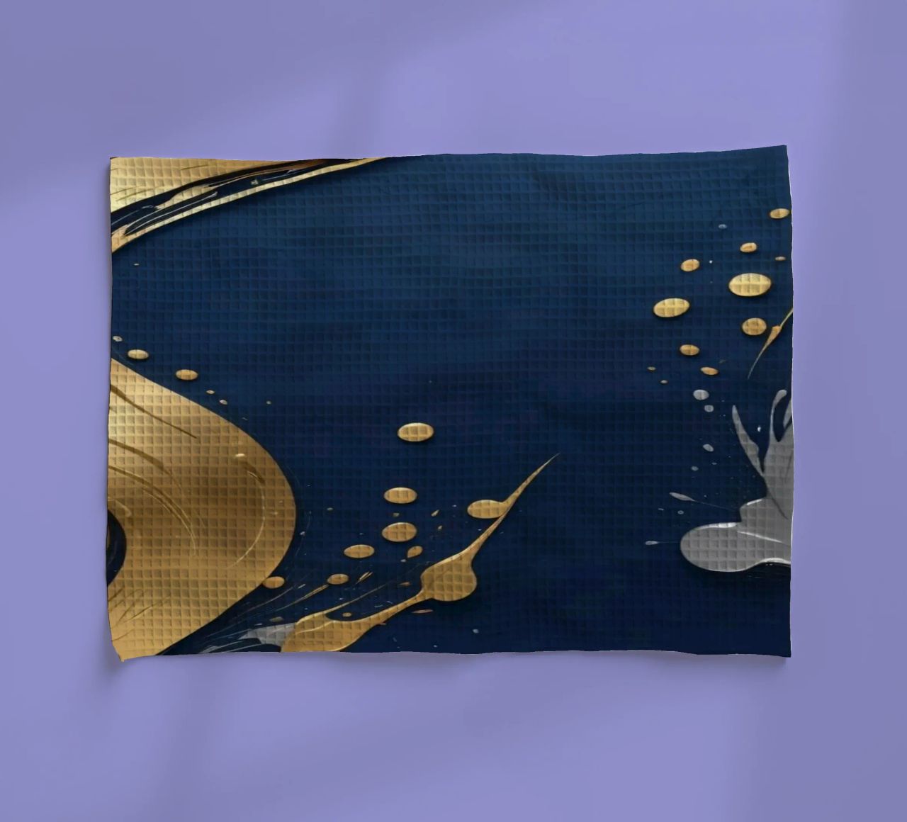 design di sfondo con elementi in oro e argento canovaccio da cucina da DesignDoodle