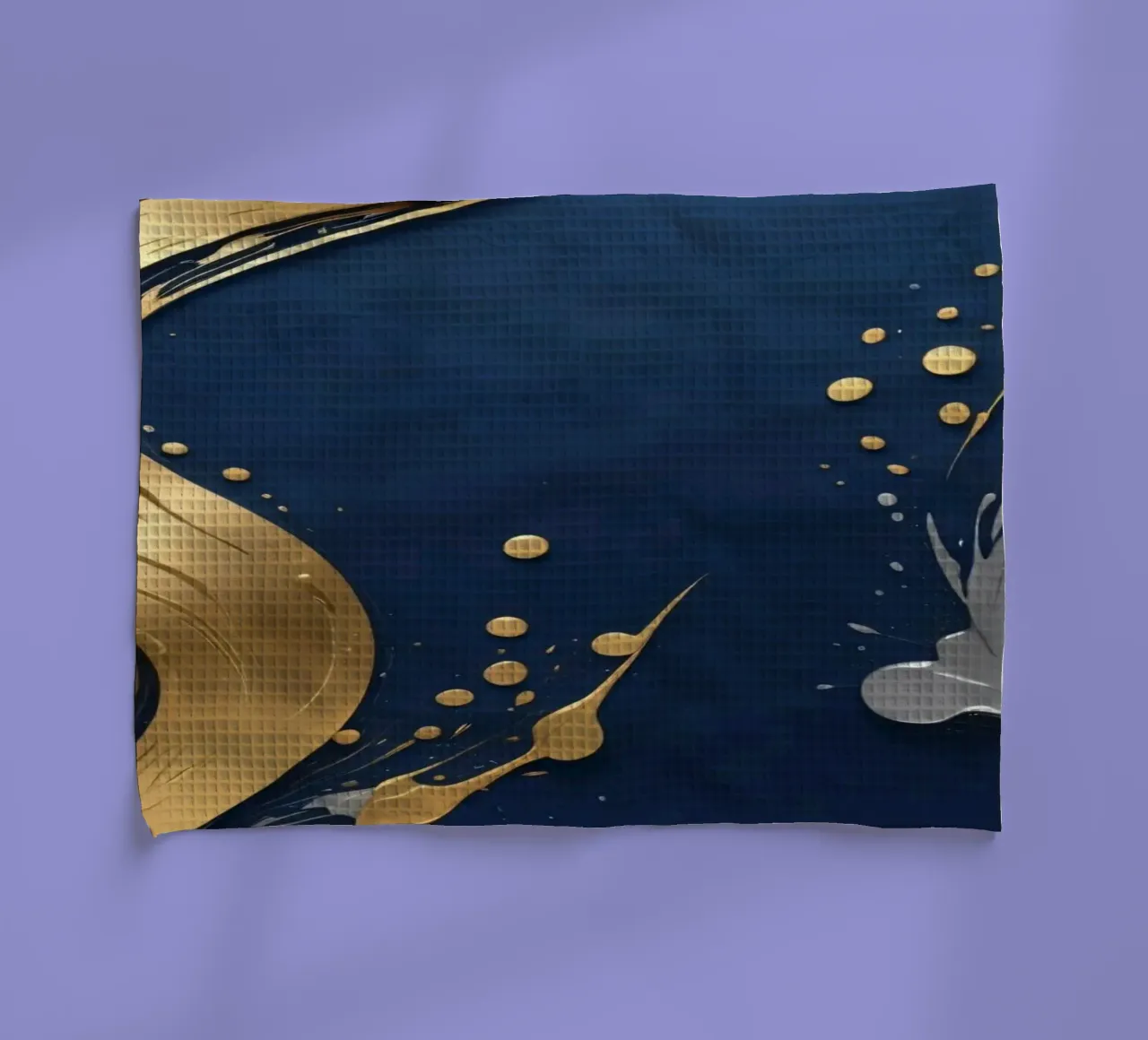 design di sfondo con elementi in oro e argento canovaccio da cucina da DesignDoodle