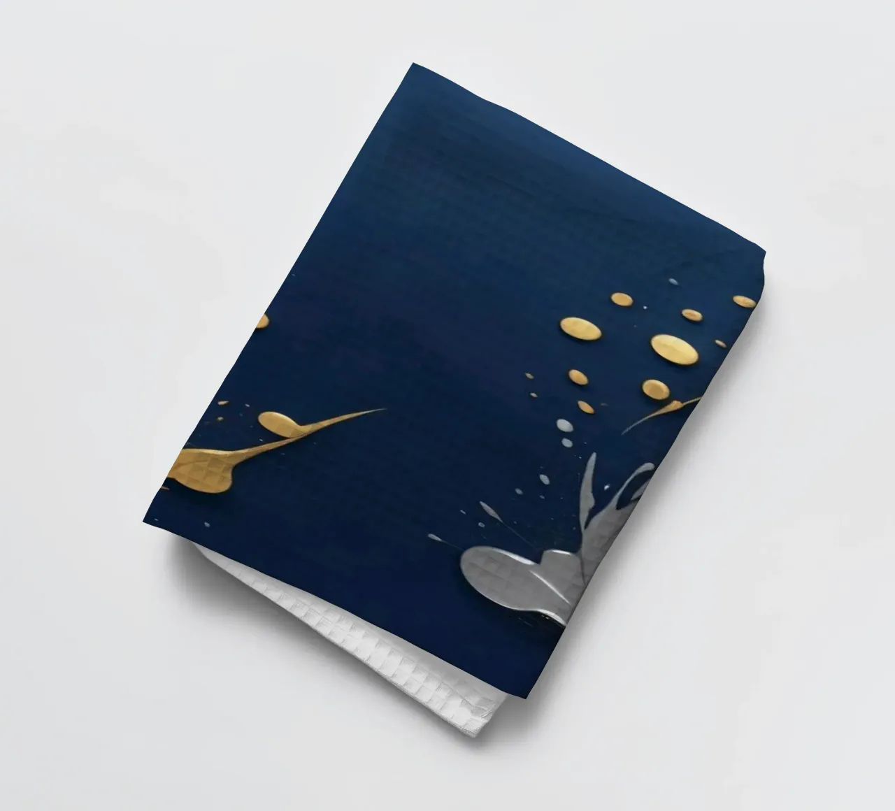 design di sfondo con elementi in oro e argento canovaccio da cucina da DesignDoodle