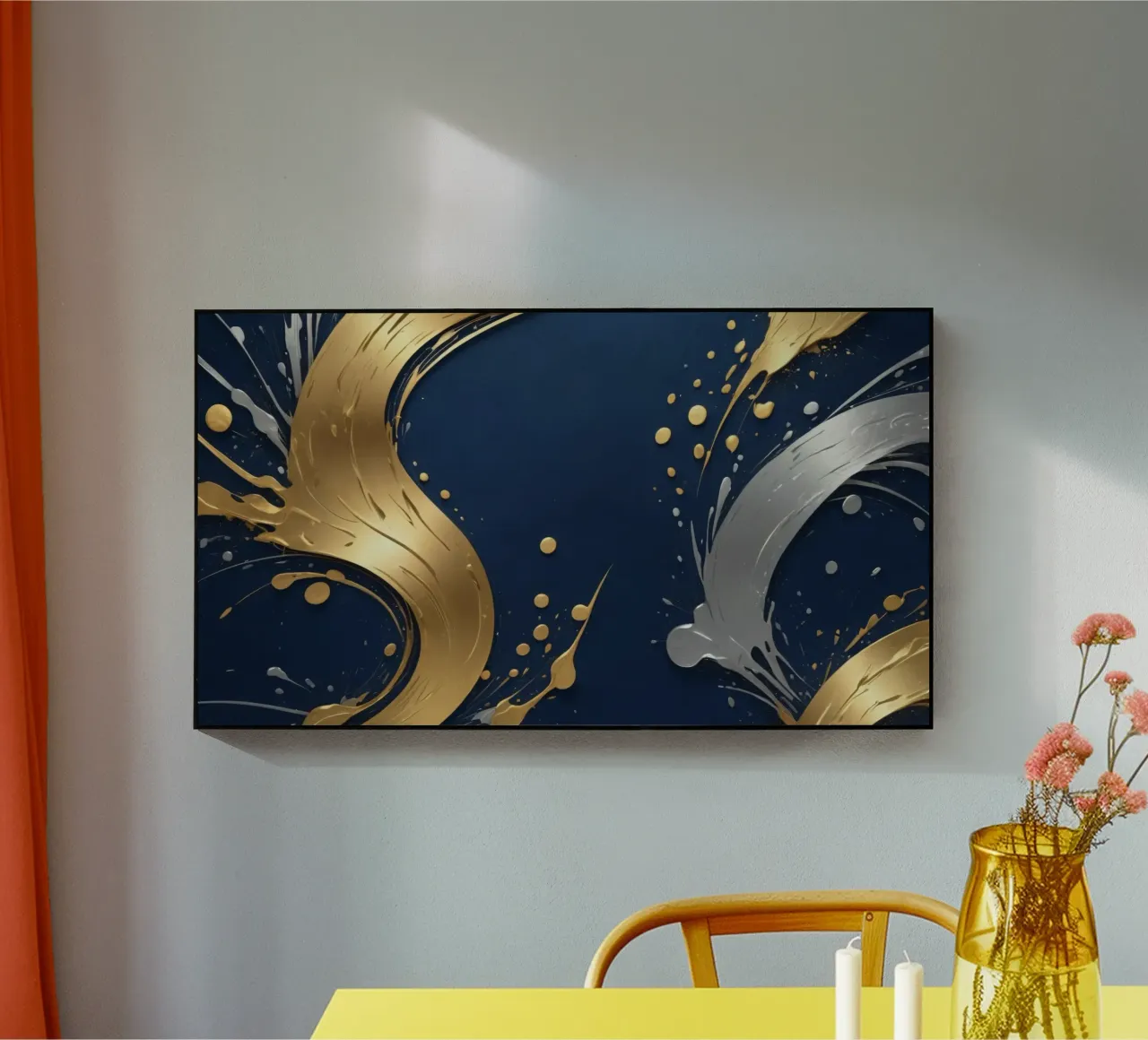 design di sfondo con elementi in oro e argento plexiglass da DesignDoodle