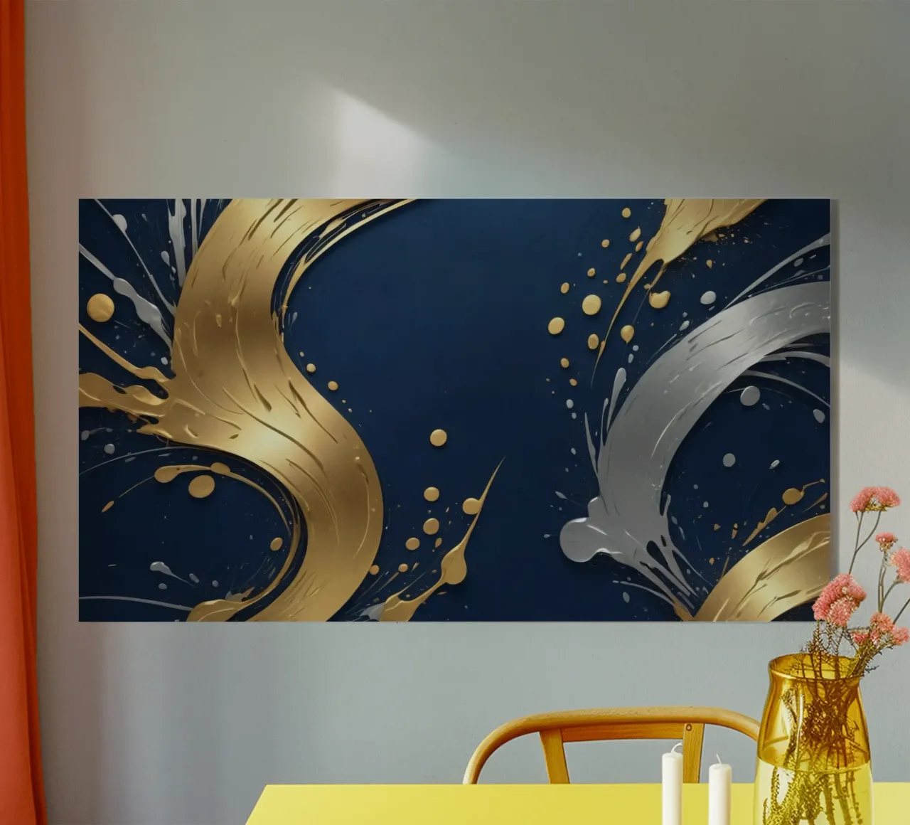design di sfondo con elementi in oro e argento plexiglass da DesignDoodle
