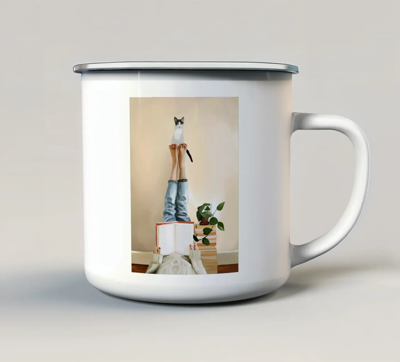 Paws and Prose tazza in smalto da Flow Line
