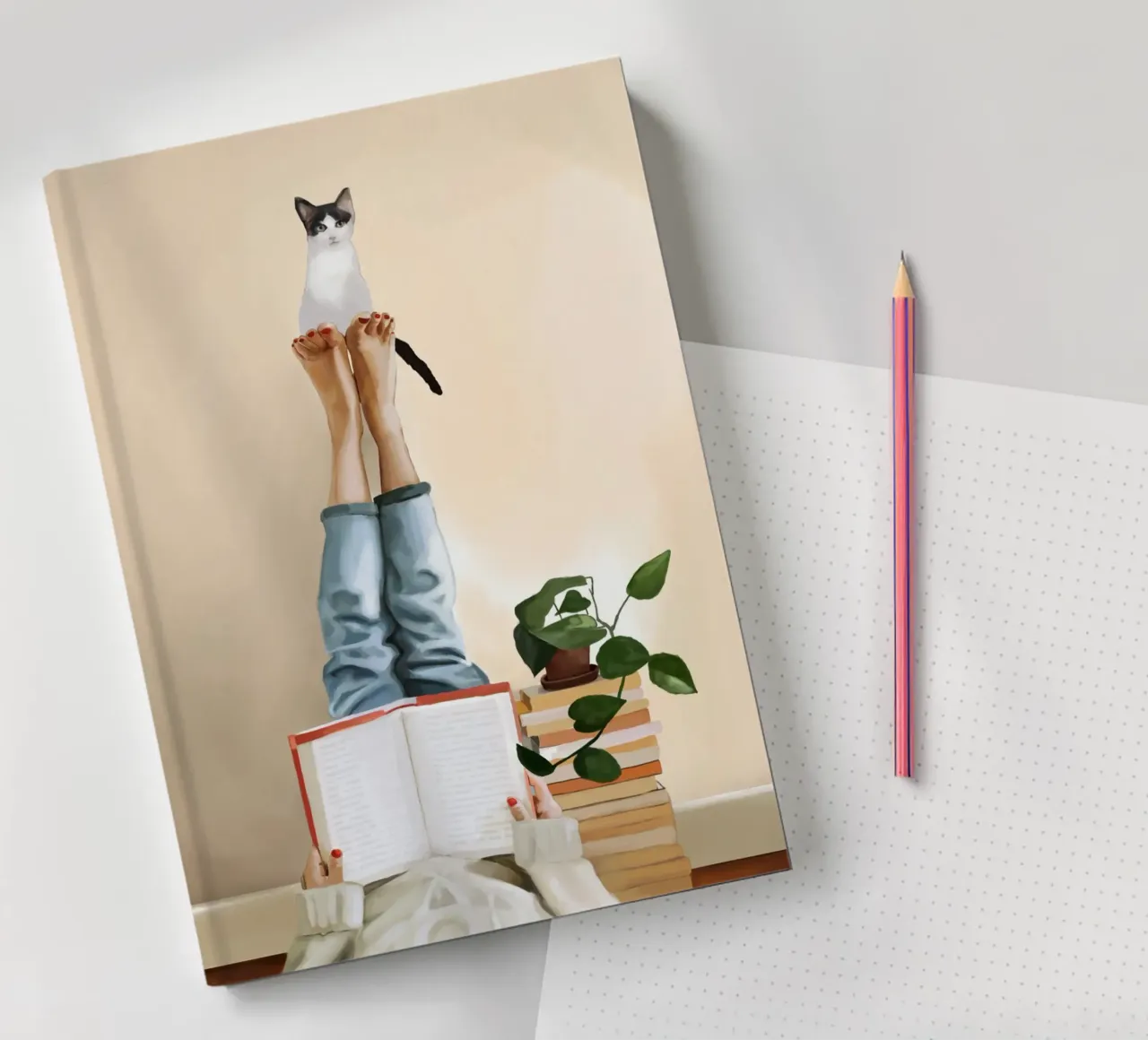 Paws and Prose Notizbuch von Flow Line