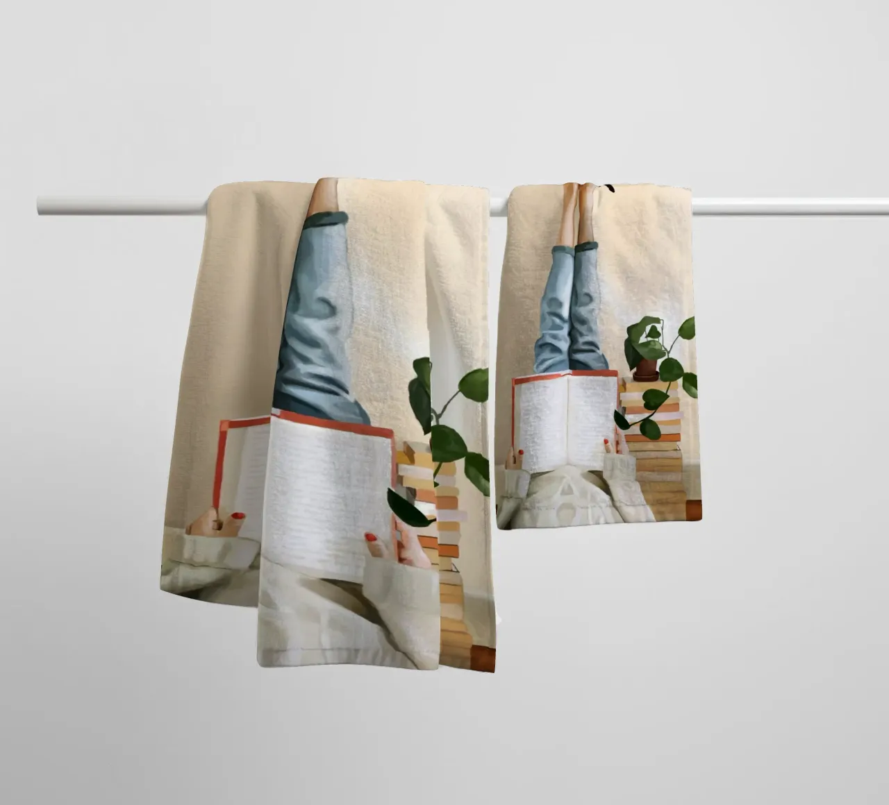 Paws and Prose asciugamano da bagno da Flow Line