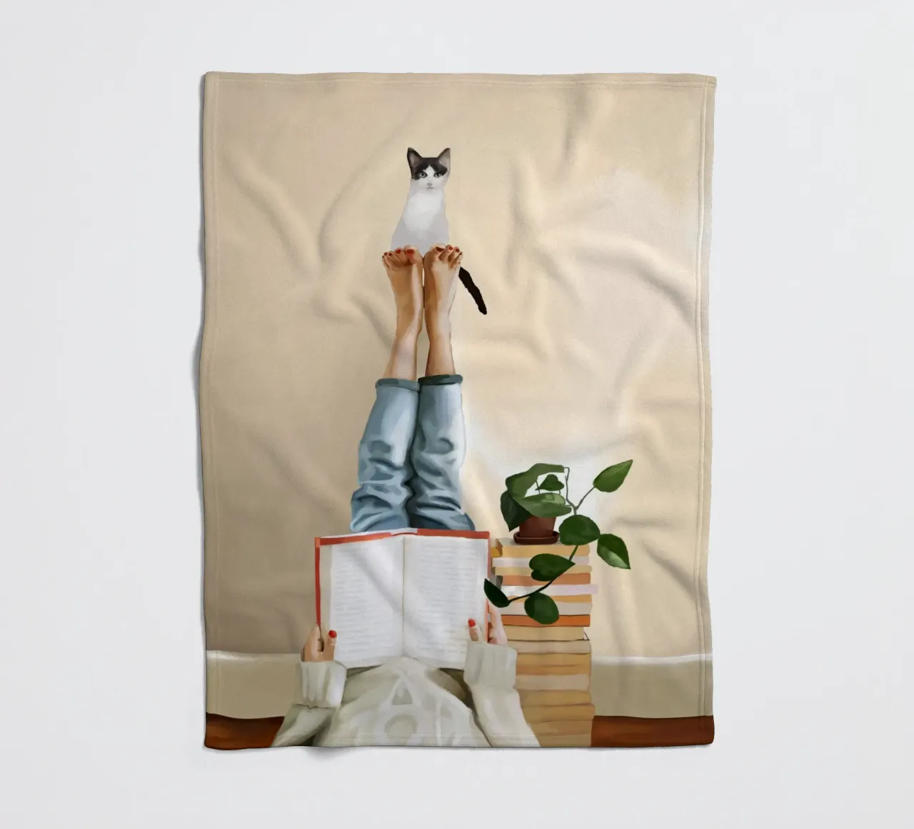 Paws and Prose coperta in pile da Flow Line