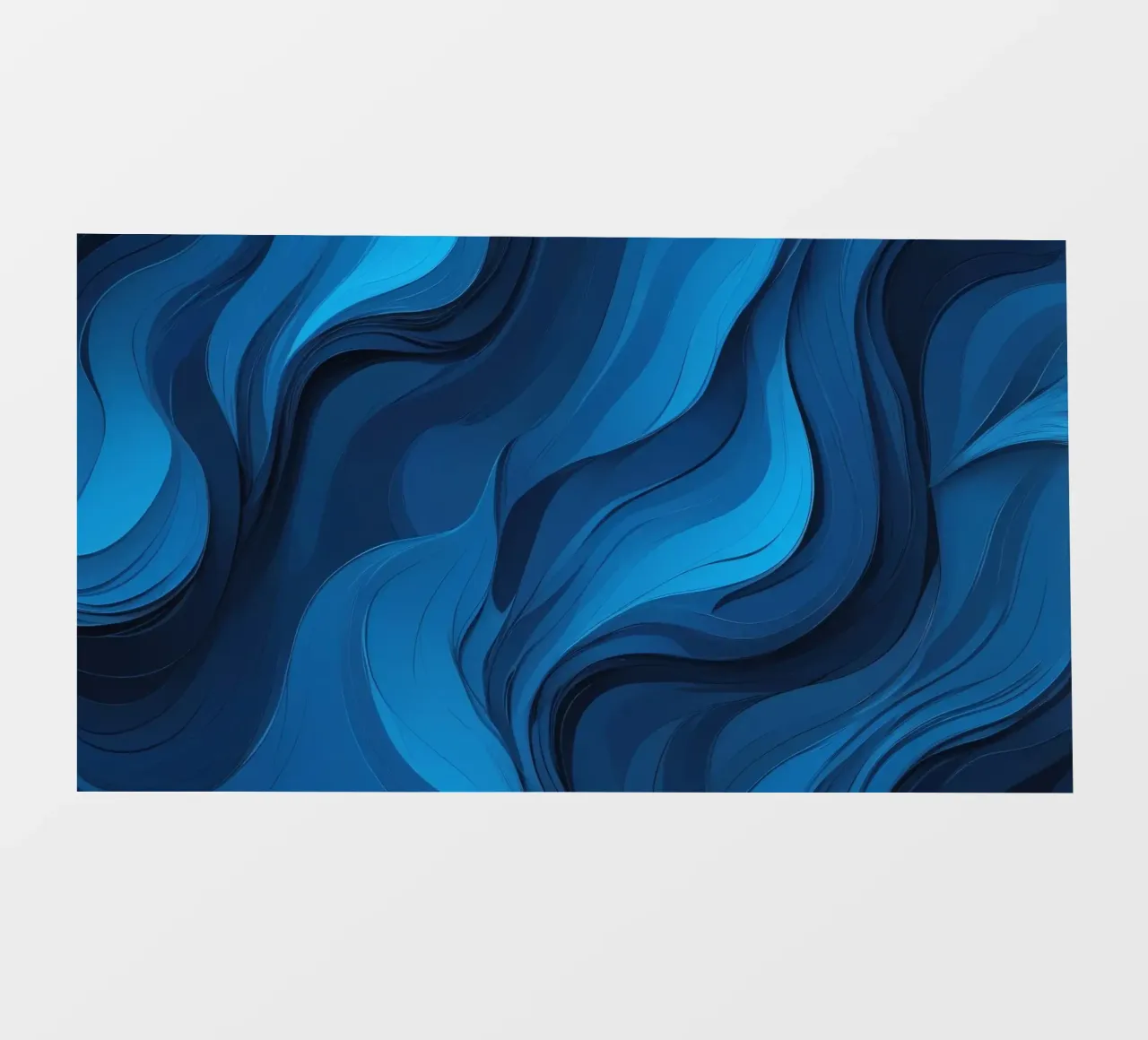 Dynamic blue waves create an abstract background flowing backlit film by DesignDoodle