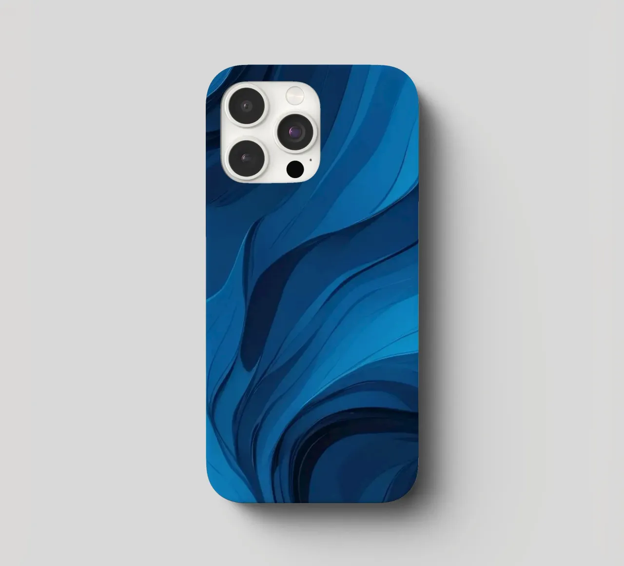 Dynamic blue waves create an abstract background flowing iphone case by DesignDoodle