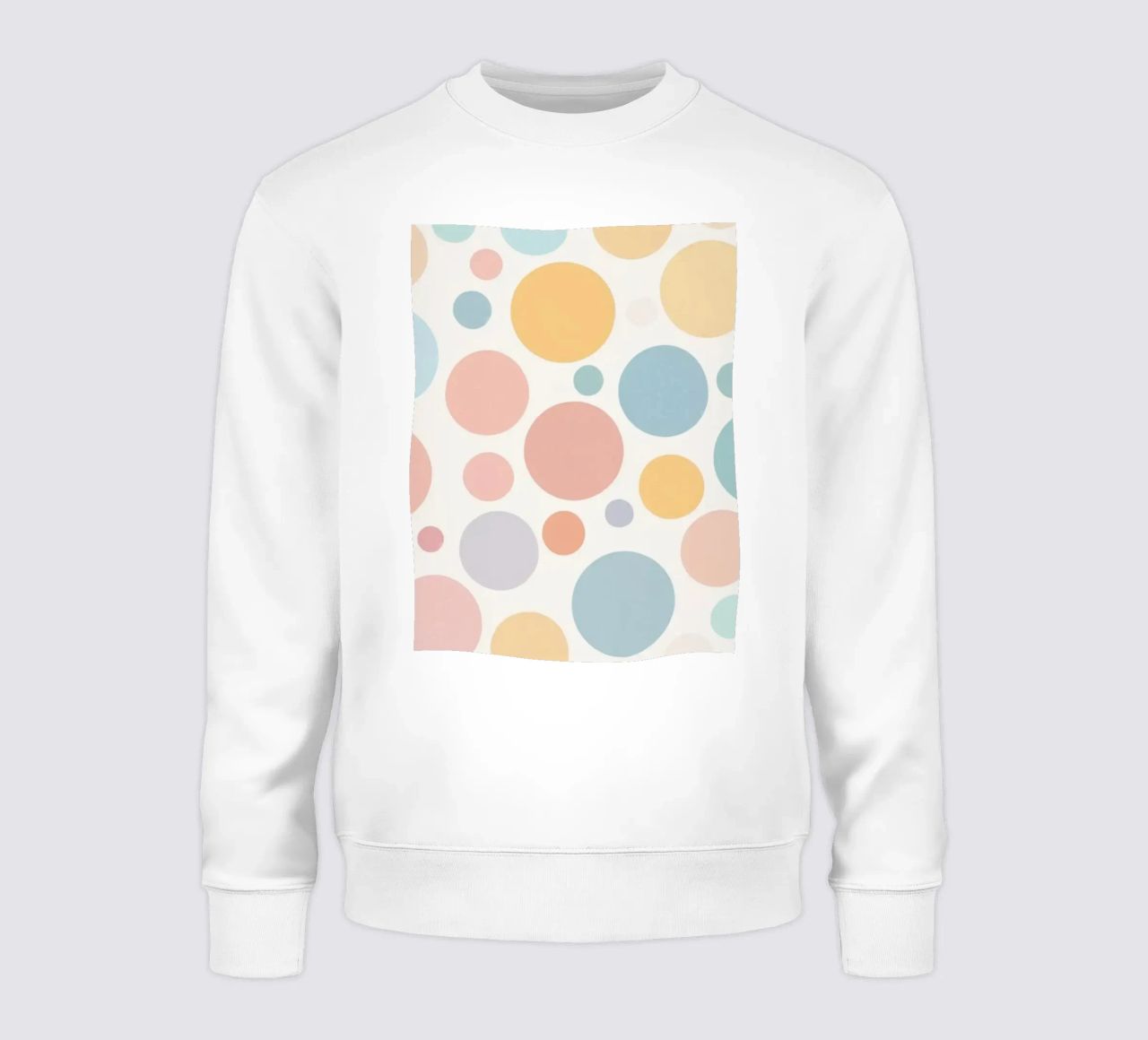 circles create a soothing  pastel background felpa da DesignDoodle