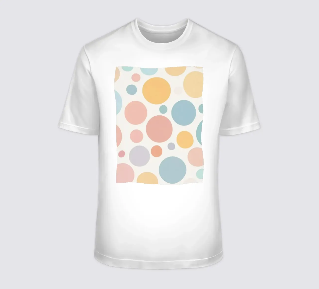 circles create a soothing  pastel background t-shirt da DesignDoodle