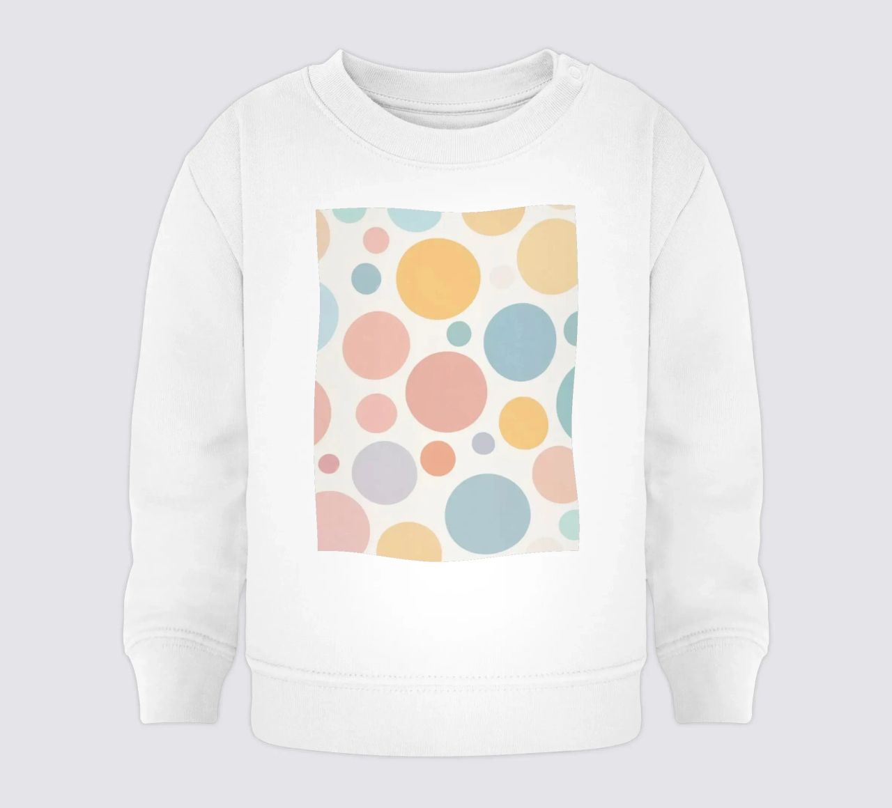 circles create a soothing  pastel background felpa neonato da DesignDoodle