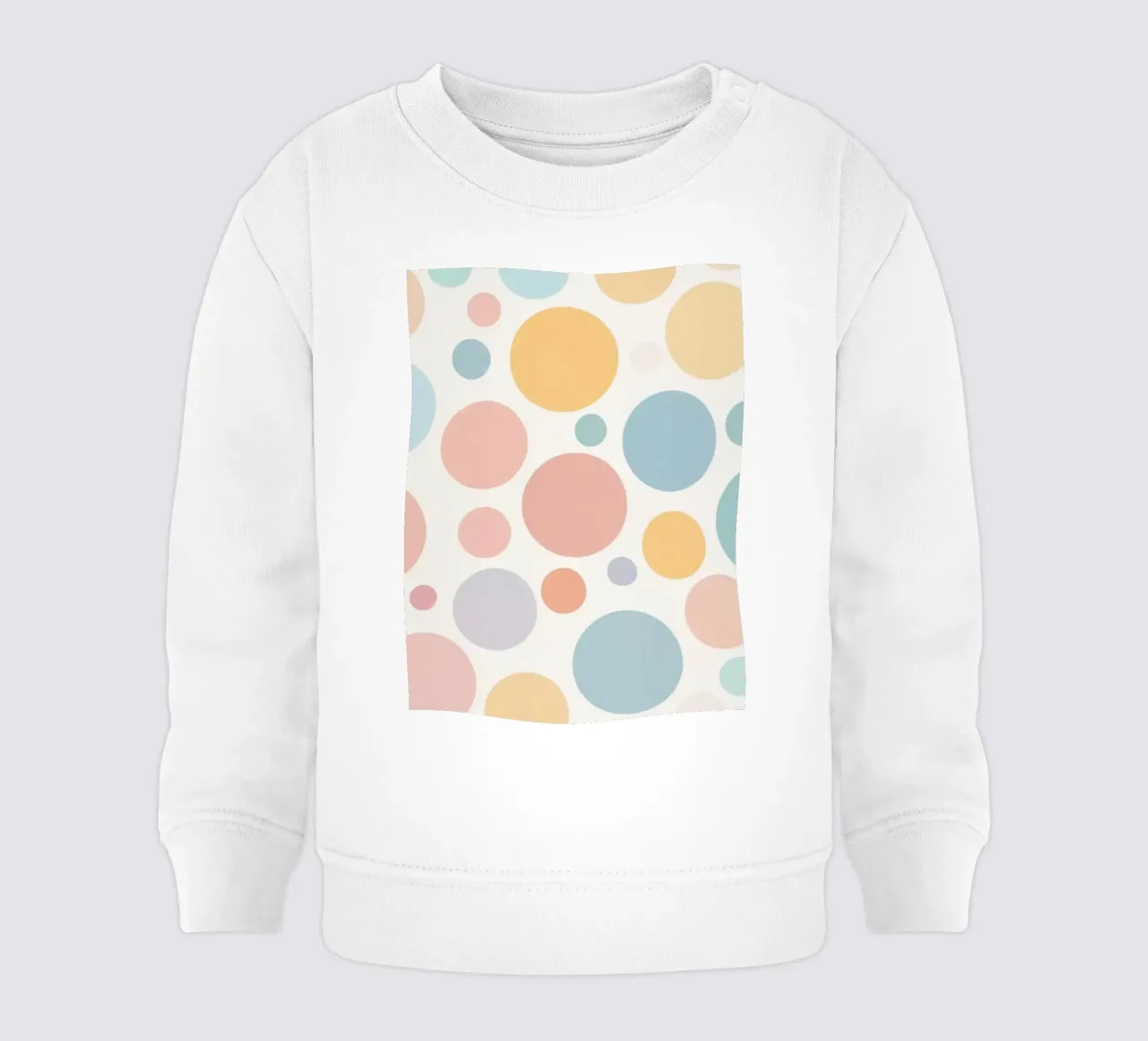 circles create a soothing  pastel background sudadera de bebé de DesignDoodle