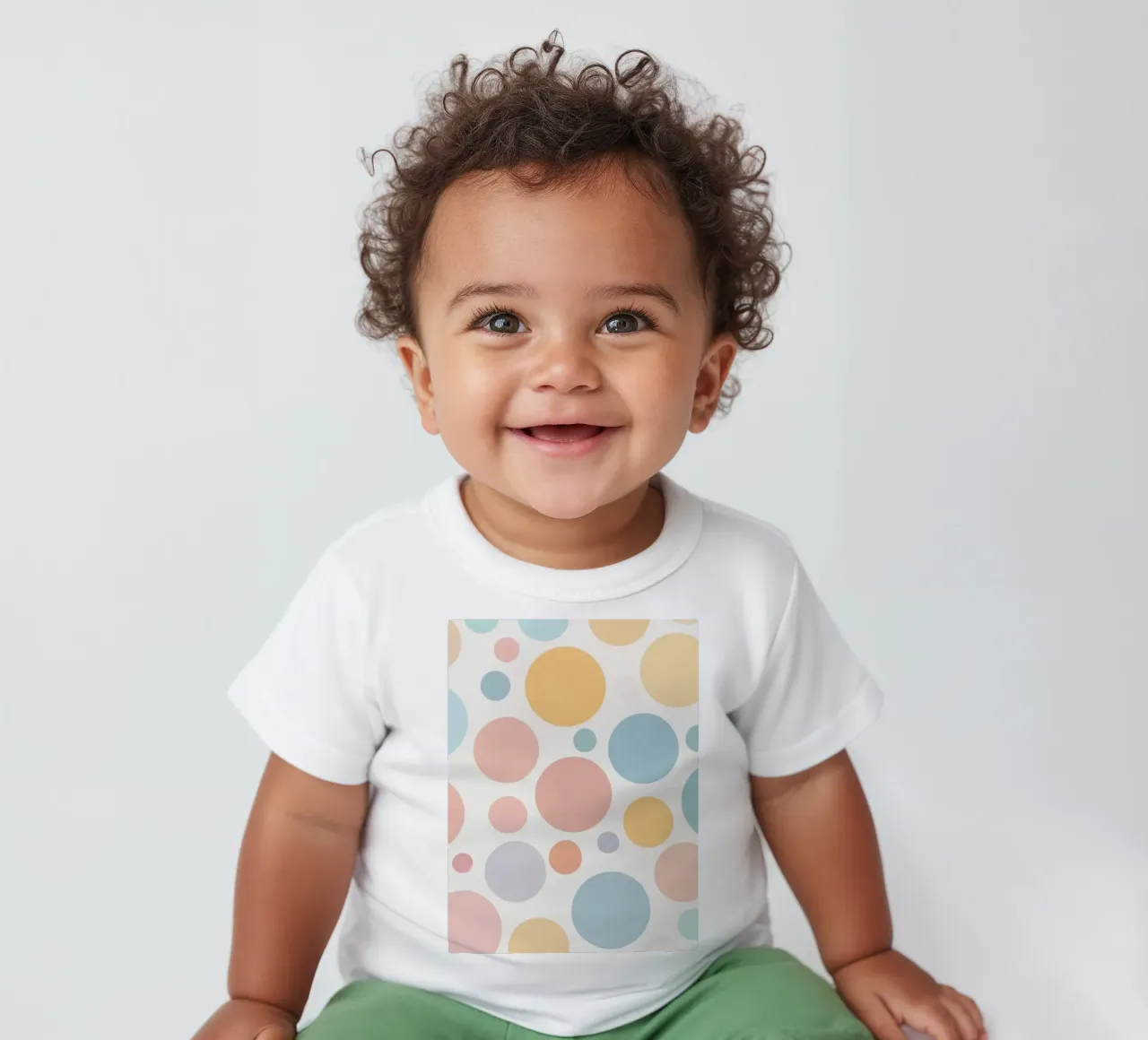 circles create a soothing  pastel background maglietta neonato da DesignDoodle