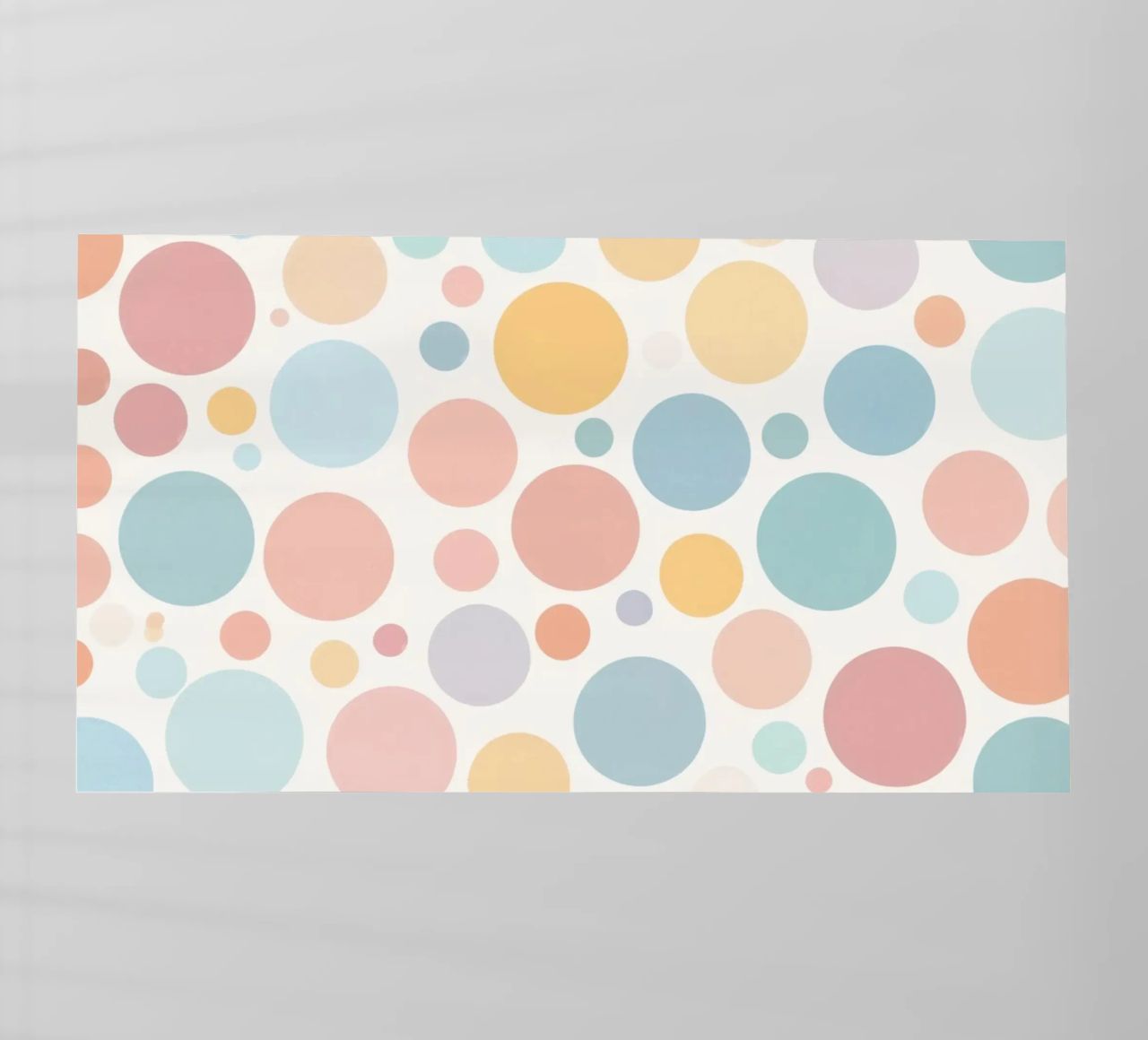 circles create a soothing  pastel background pellicola backlit da DesignDoodle