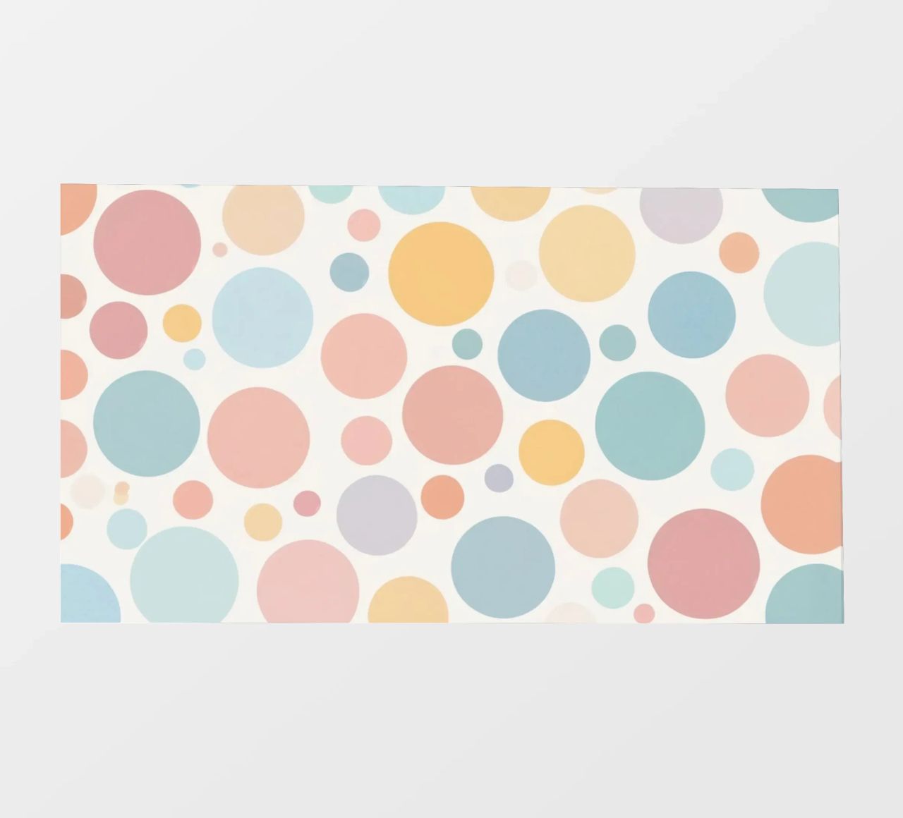 circles create a soothing  pastel background bâche pvc de DesignDoodle
