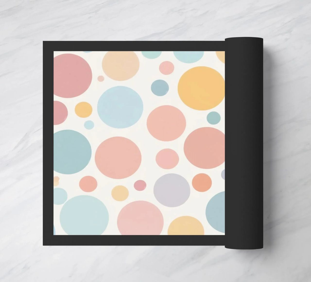 circles create a soothing  pastel background zerbino da DesignDoodle