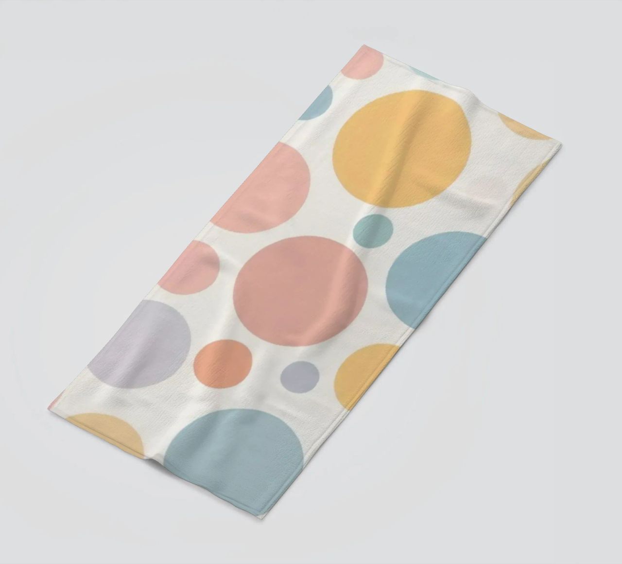 circles create a soothing  pastel background telo mare da DesignDoodle