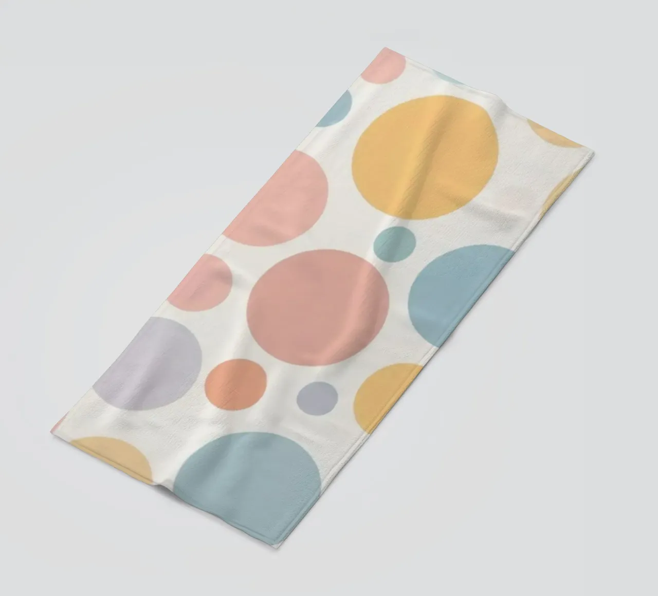 circles create a soothing  pastel background telo mare da DesignDoodle