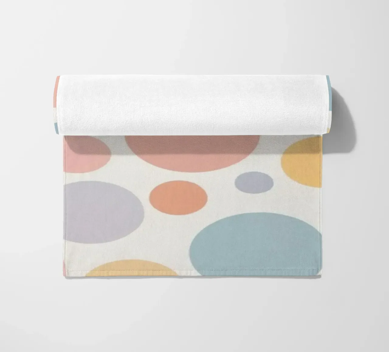 circles create a soothing pastel background telo mare da DesignDoodle